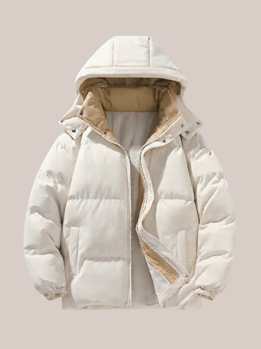 Waterafstotende Pufferjas met Capuchon beschermt tegen regen en wind