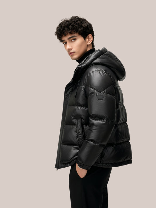 Donzen Pufferjas met Capuchon ultieme Warmte en Stijl