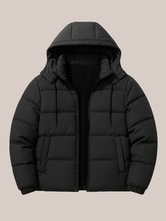 Pufferjas met Capuchon compact en warm Design
