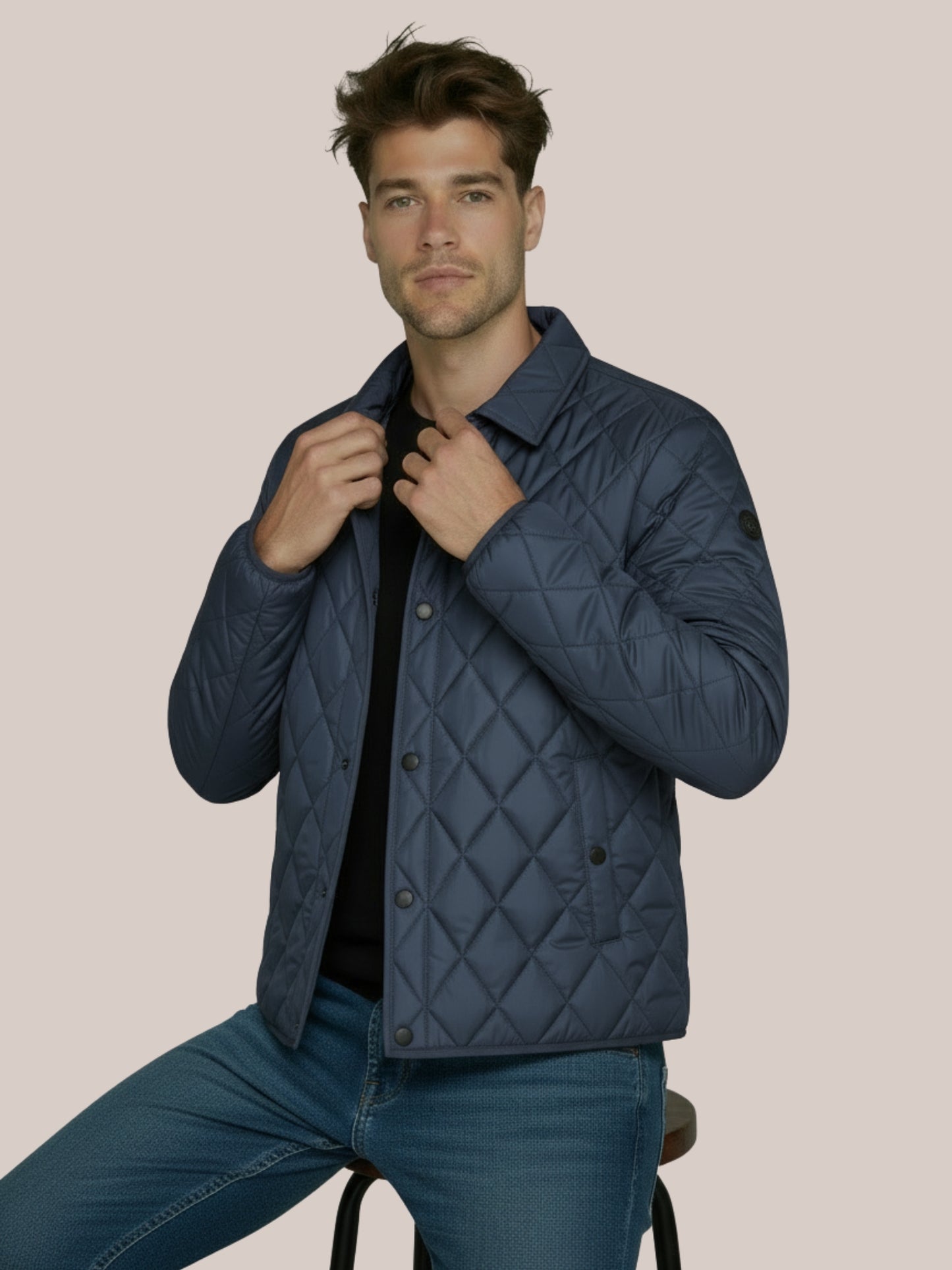 Heren Gewatteerde Ruitjack | Modern & Tijdloos