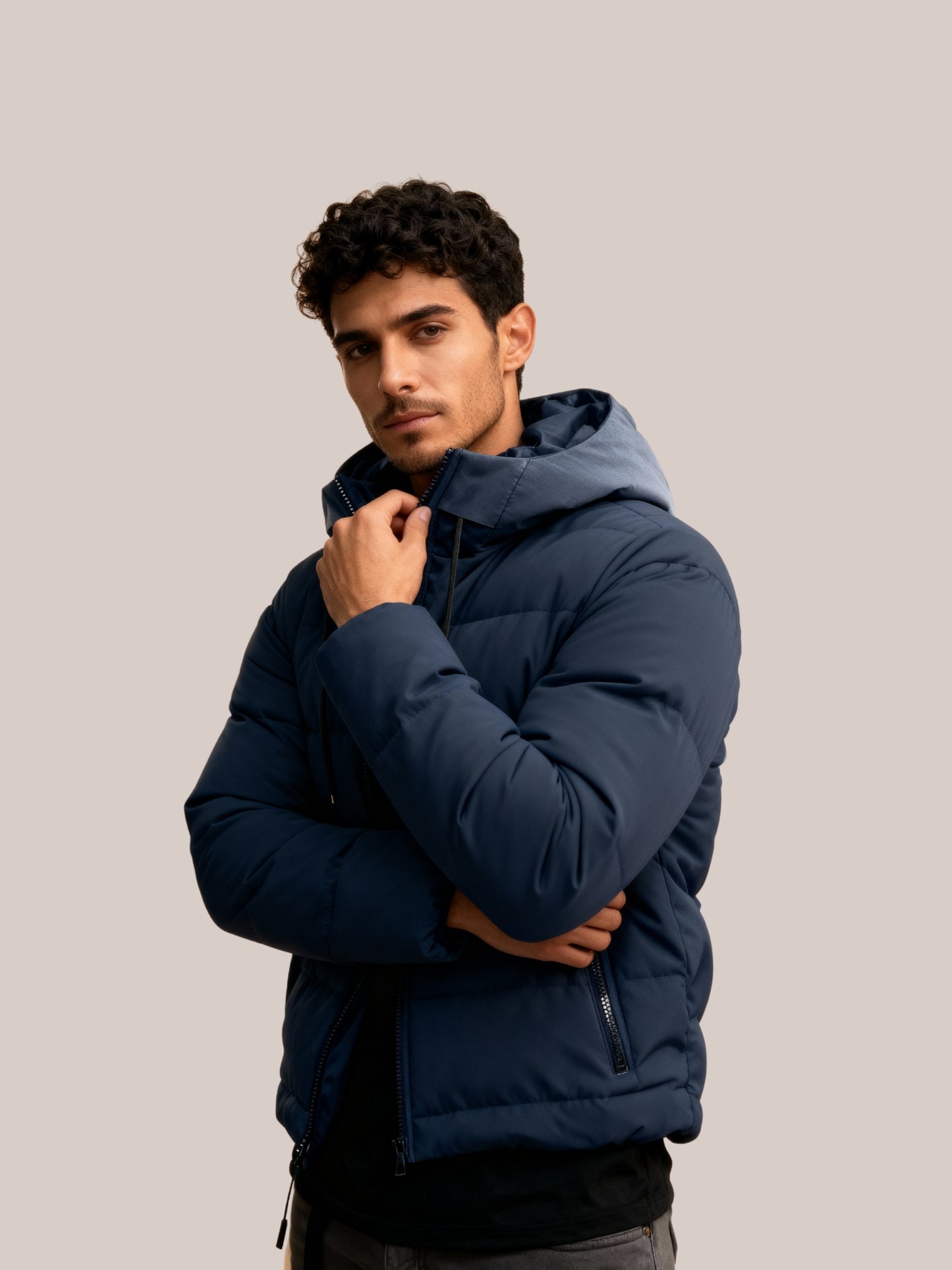 Heren Winterjas met Capuchon | Compact & Warm Design