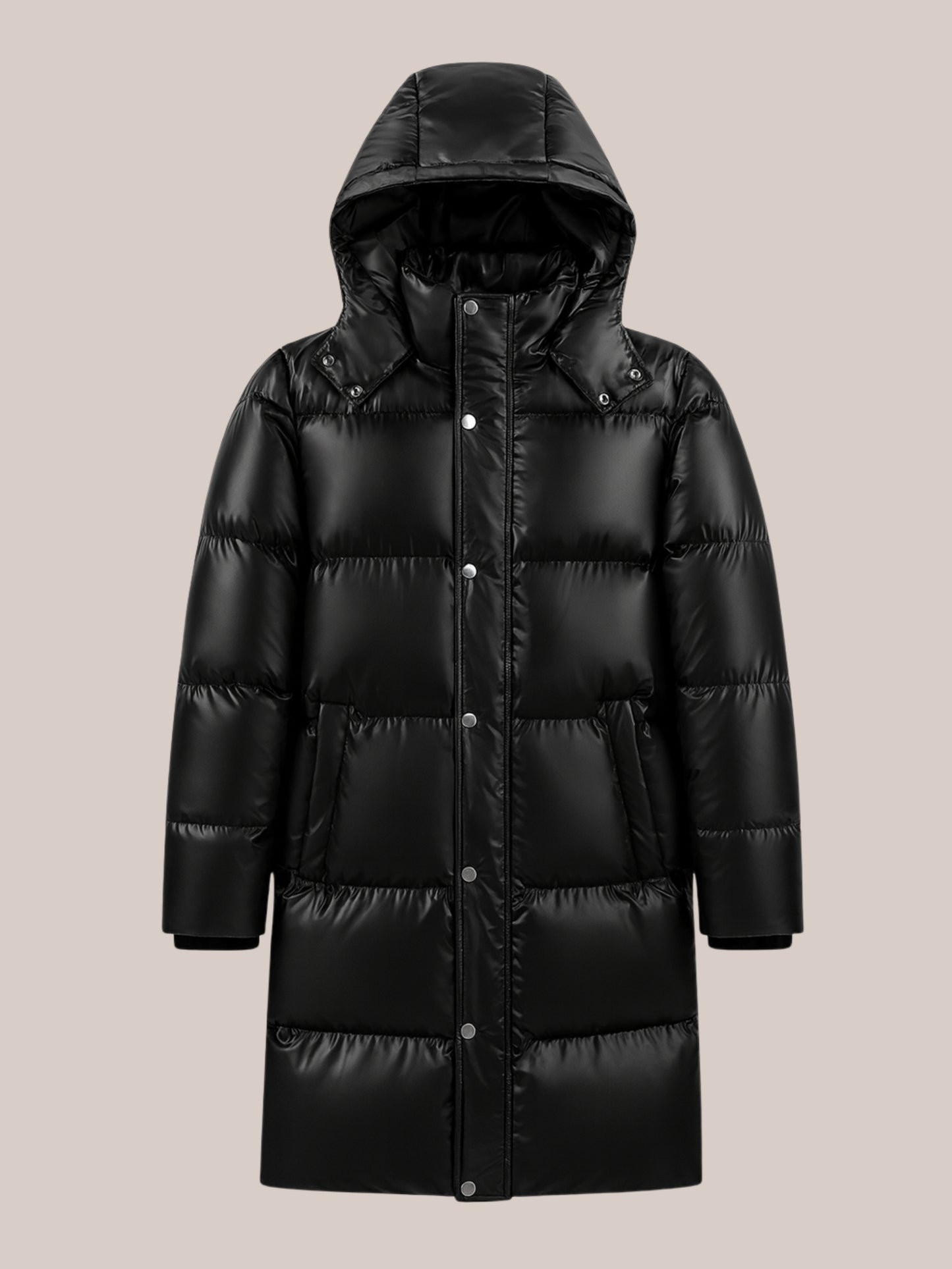 Heren Lange Gewatteerde Winterjas | Stijlvol & Warm