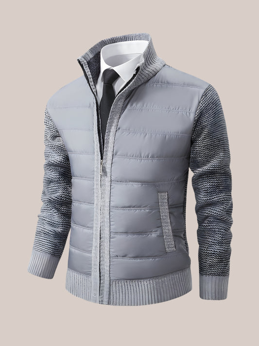 Fleecegevoerde Steppjack slim Fit en warm