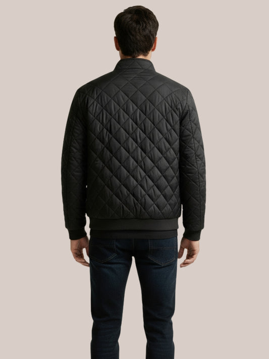 Fleecegevoerde Steppjack klassiek en warm