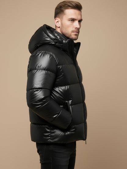 Donzen Pufferjas met Kap luxe Warmte