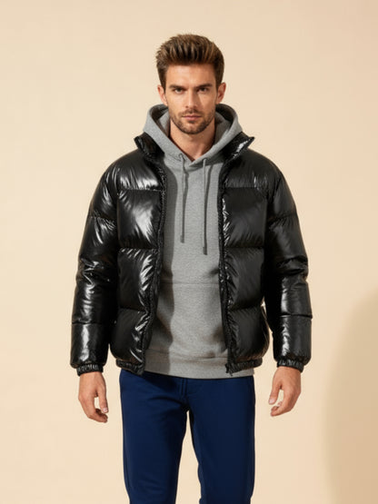 Glanzende Pufferjas stijlvol en warm