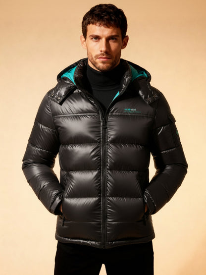 Glanzende Winterjas met premium Gewatteerd Design