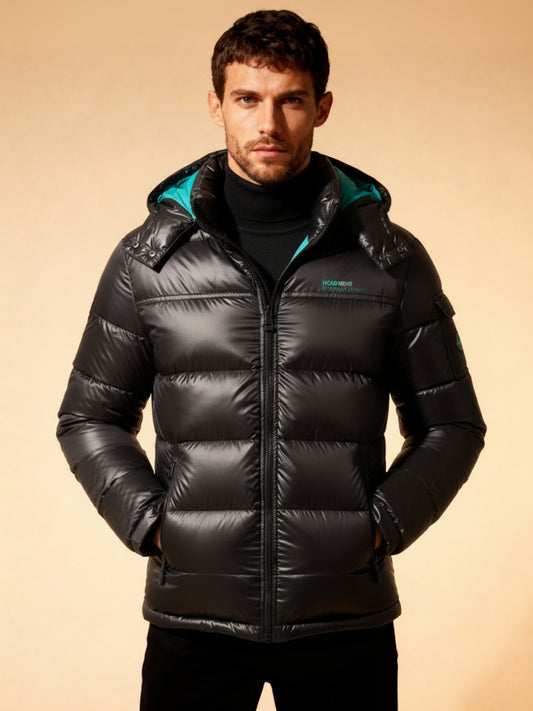 Glanzende Winterjas met premium Gewatteerd Design