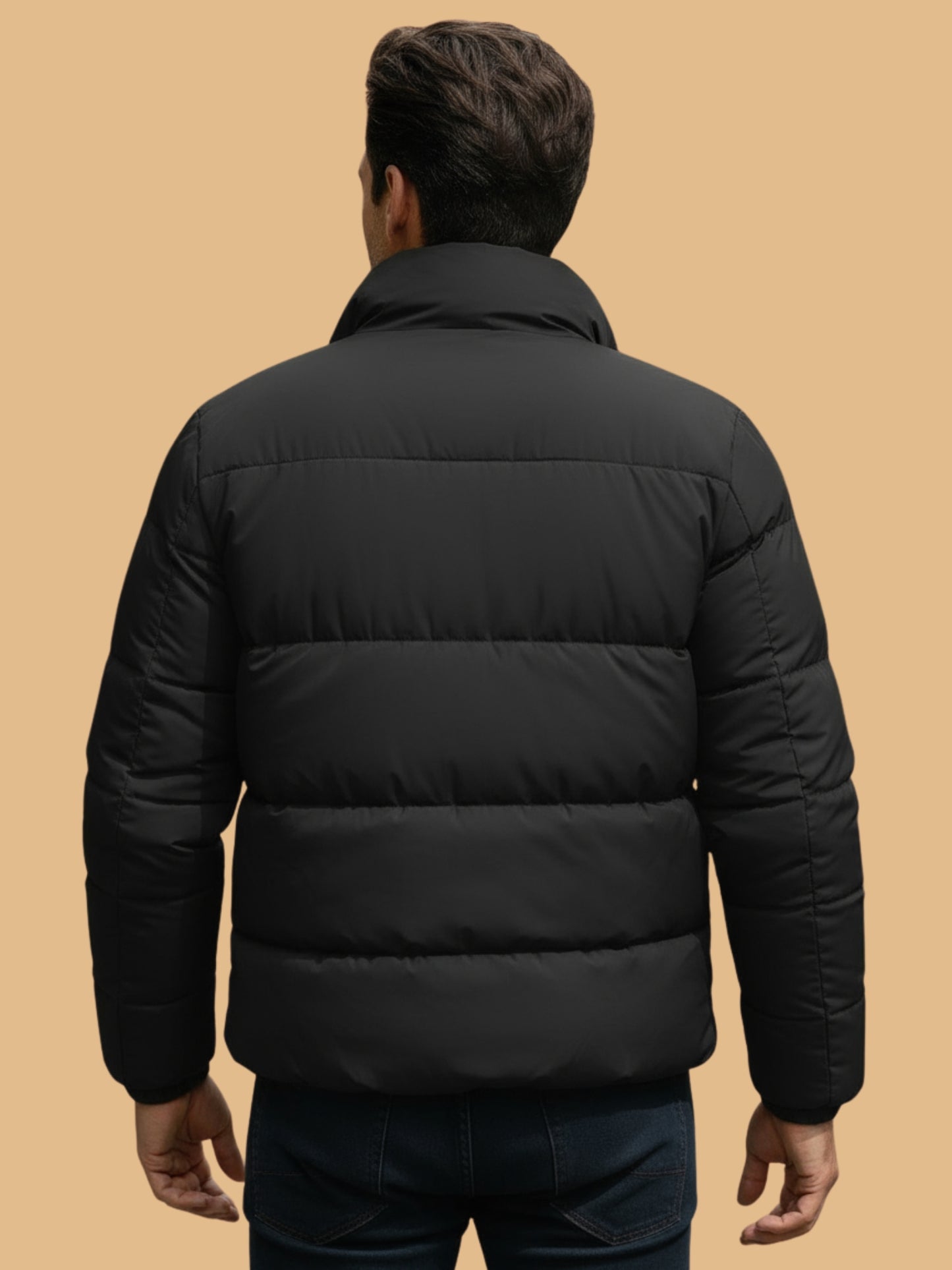 Korte Pufferjas met modern en warm Design