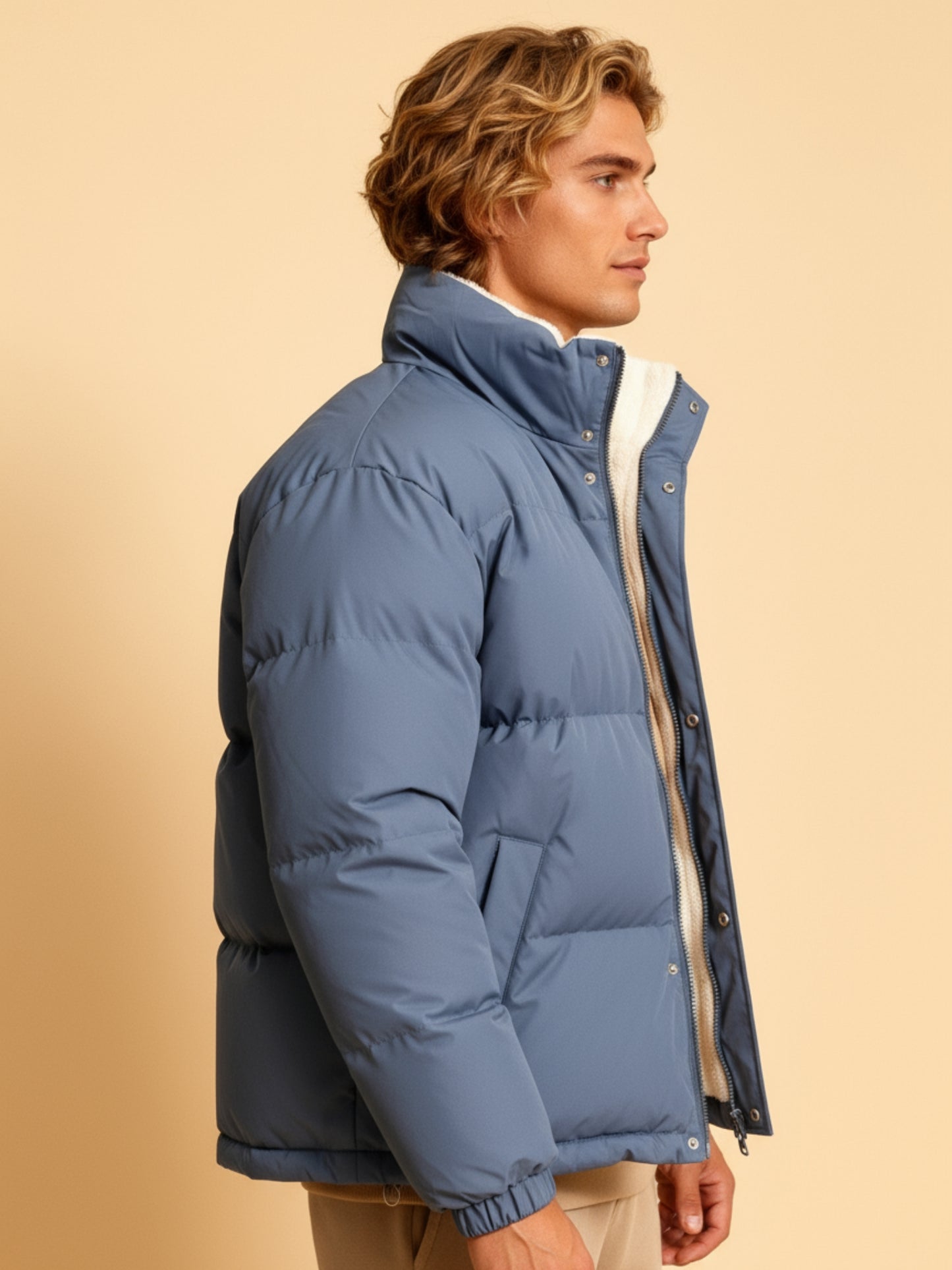 Fleecegevoerde Pufferjas warm en modern