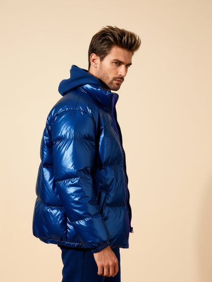 Glanzende Pufferjas stijlvol en warm