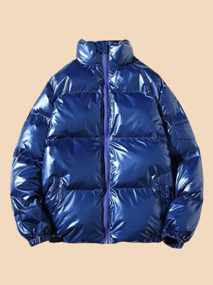 Glanzende Pufferjas stijlvol en warm