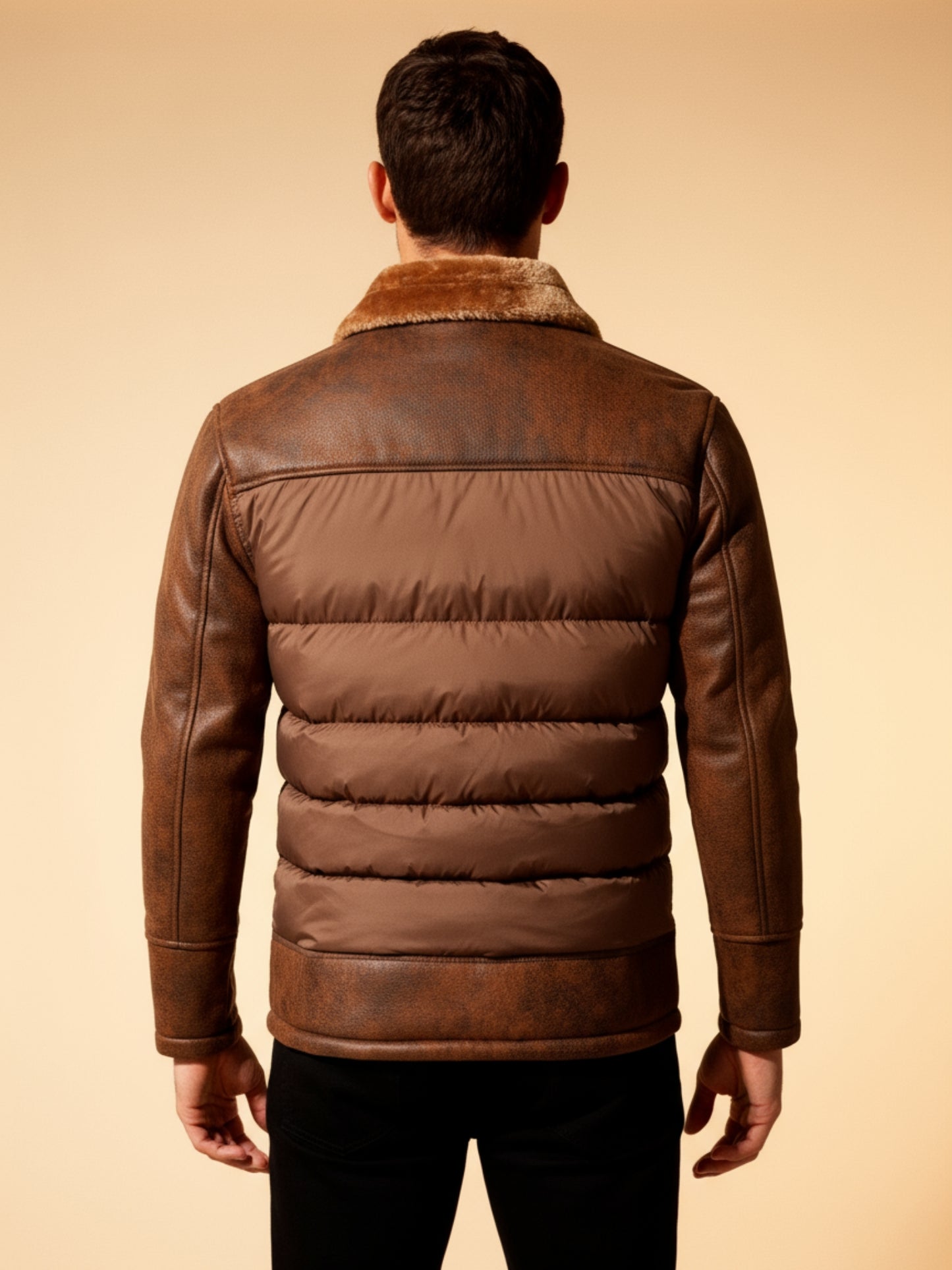 Winterjas met Bontkraag geeft een warme Look