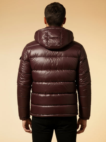 Glanzende Winterjas met premium Gewatteerd Design