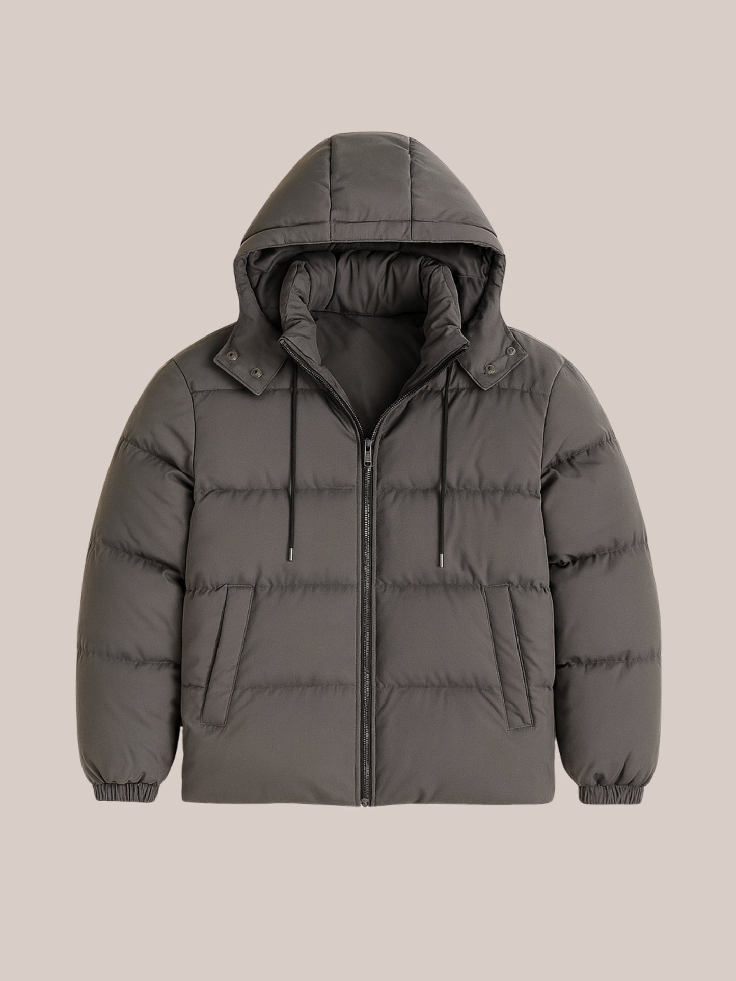 Heren Winterjas met Capuchon | Compact & Warm Design