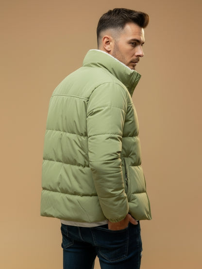 Lichte Gewatteerde Winter Pufferjas met extra Warmte