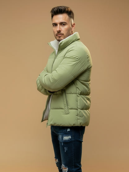 Lichte Gewatteerde Winter Pufferjas met extra Warmte