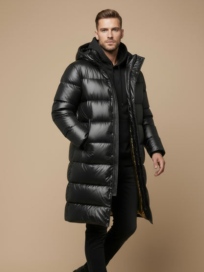 Donzen Pufferjas met Kap luxe Warmte