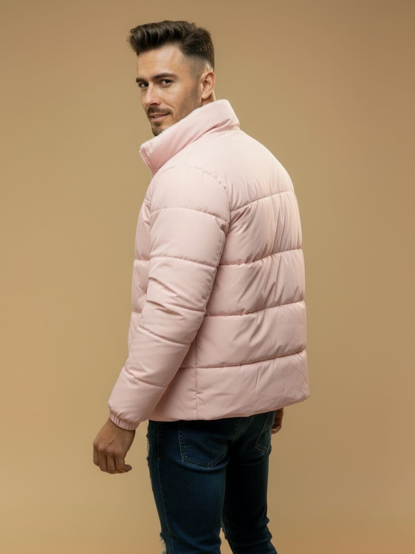 Lichte Gewatteerde Winter Pufferjas met extra Warmte