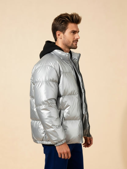 Glanzende Pufferjas stijlvol en warm