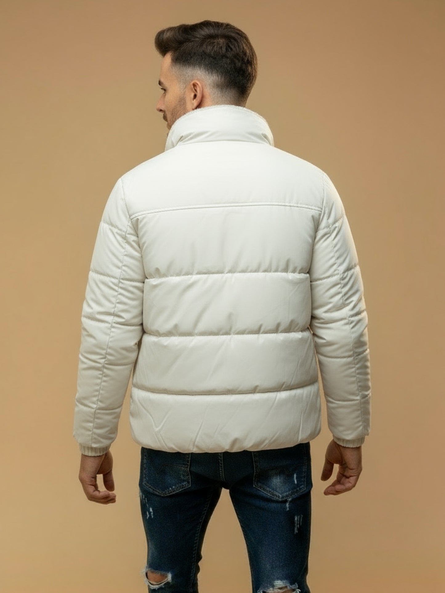 Lichte Gewatteerde Winter Pufferjas met extra Warmte